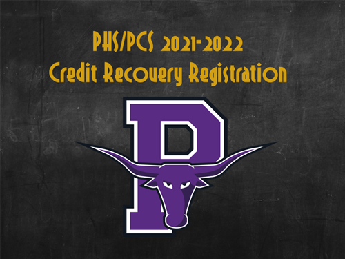 PHS/PCS 2021-2022 Credit Recovery Registration